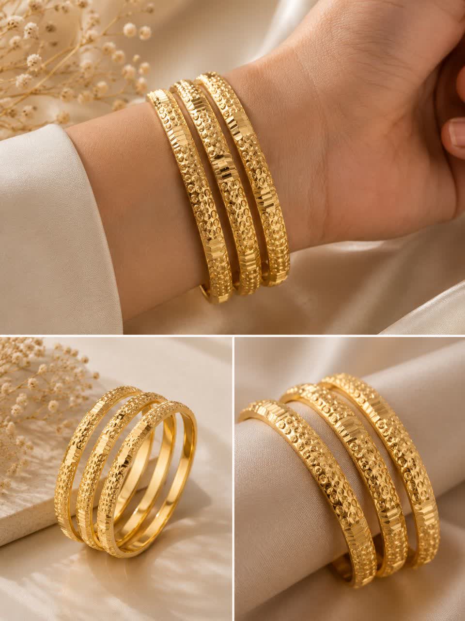 النگو  طلا روس ،جفتی ،کپی طلا در ۴سایز